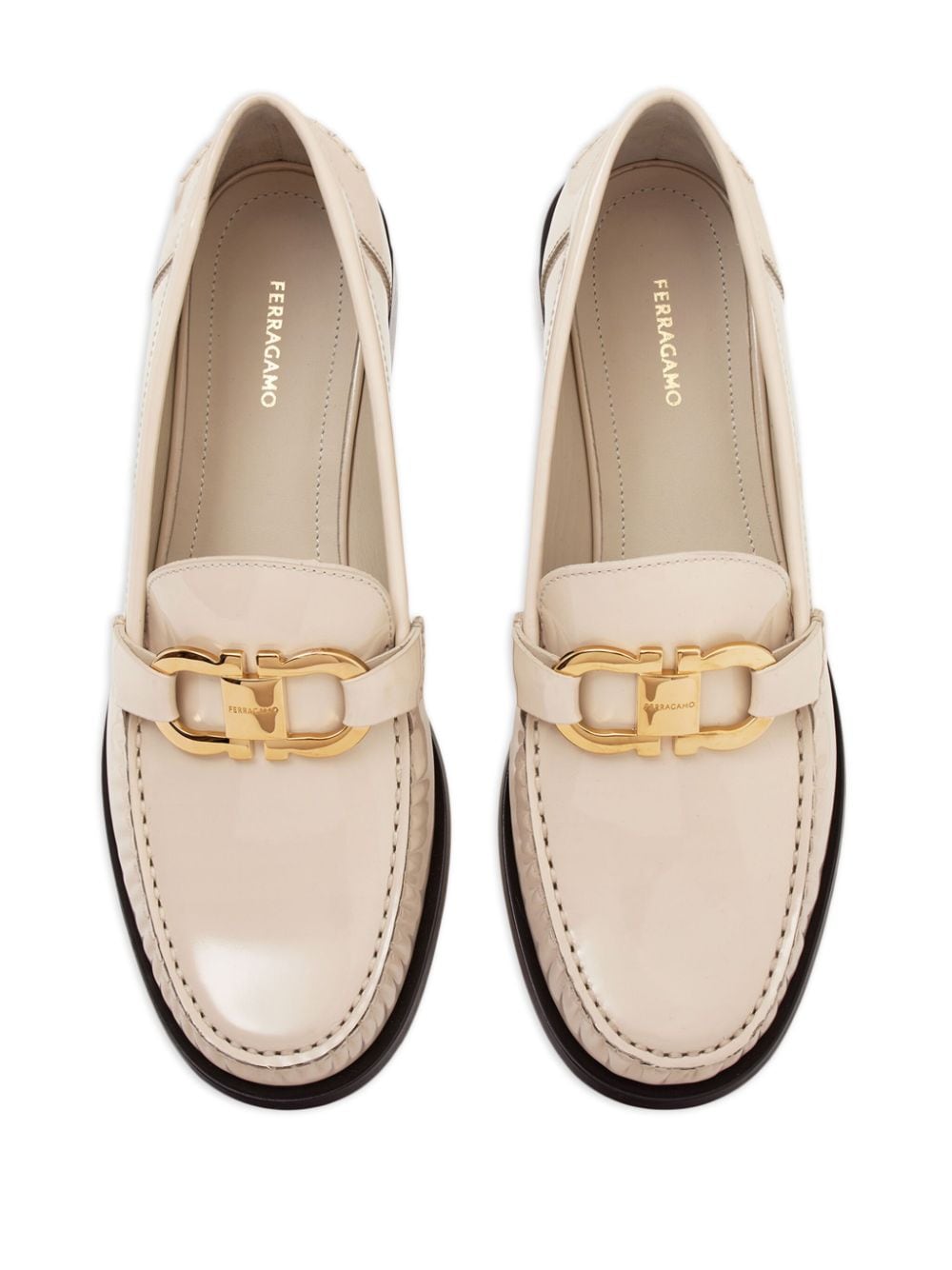 Patent leather loafers