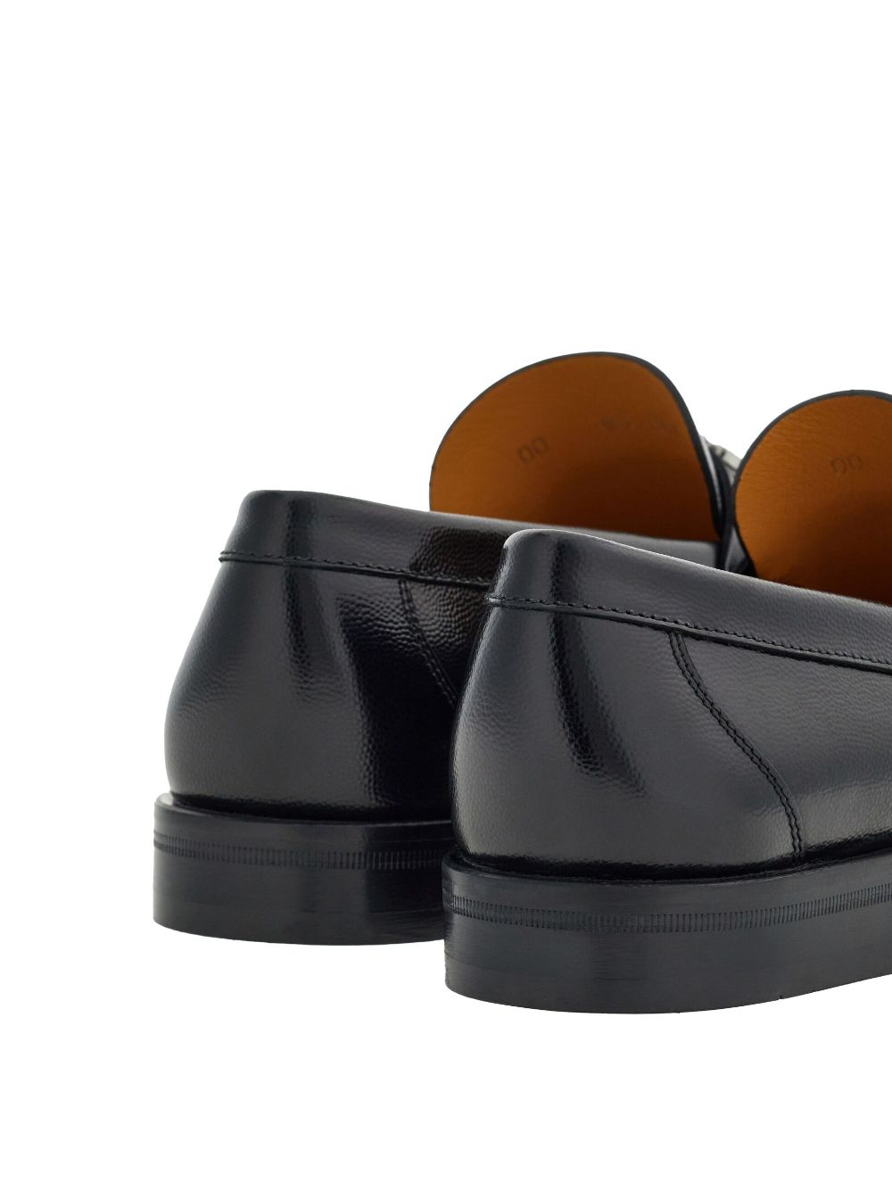 Gancini leather loafers