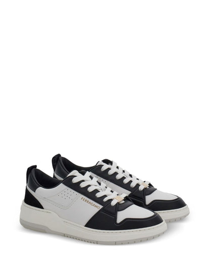 Logo leather sneakers