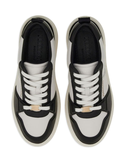 Logo leather sneakers