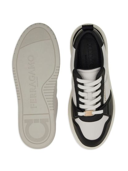 Logo leather sneakers