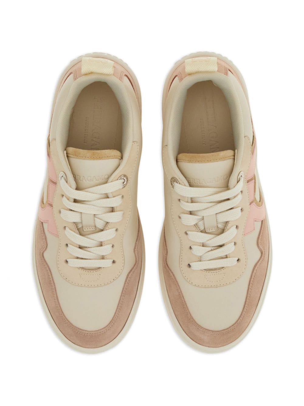 Gancini leather sneakers