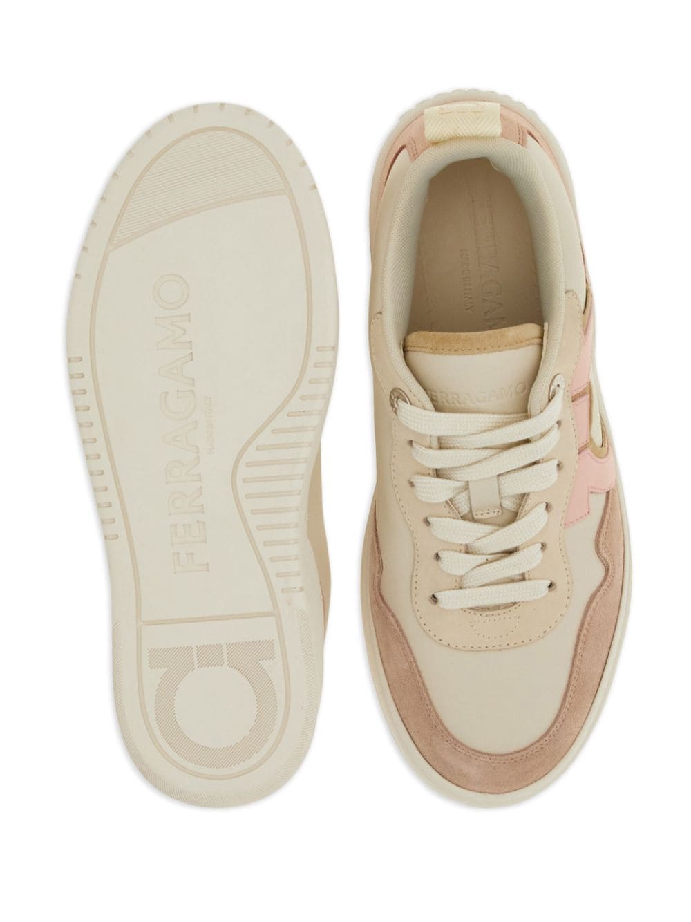 Gancini leather sneakers