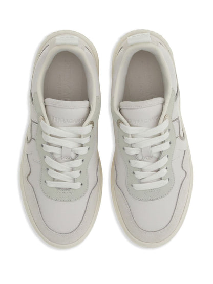 Gancini leather sneakers