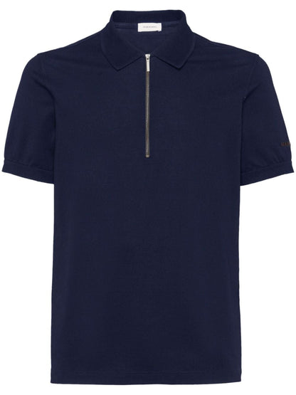 Piquet cotton polo shirt