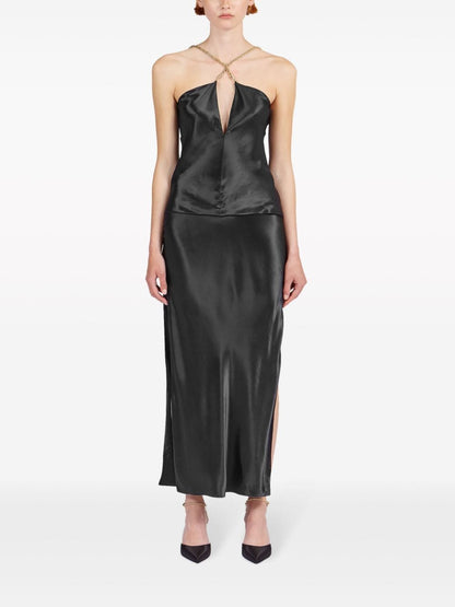 Satin sleeveless top
