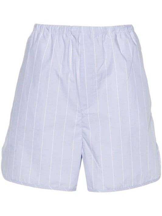 Striped drawstring shorts