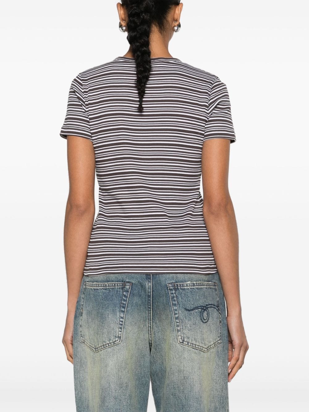 Striped cotton t-shirt