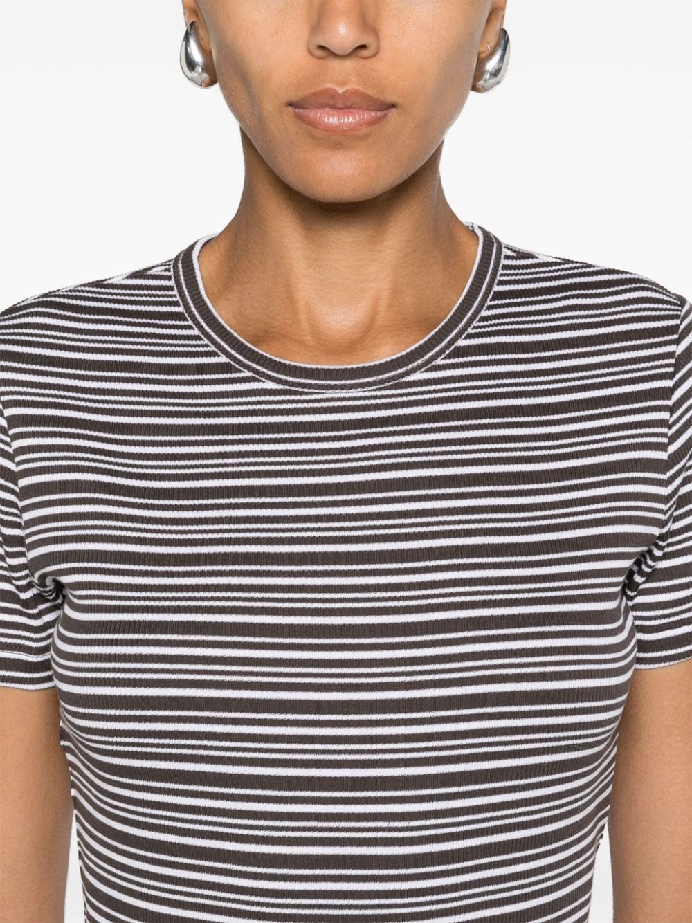 Striped cotton t-shirt