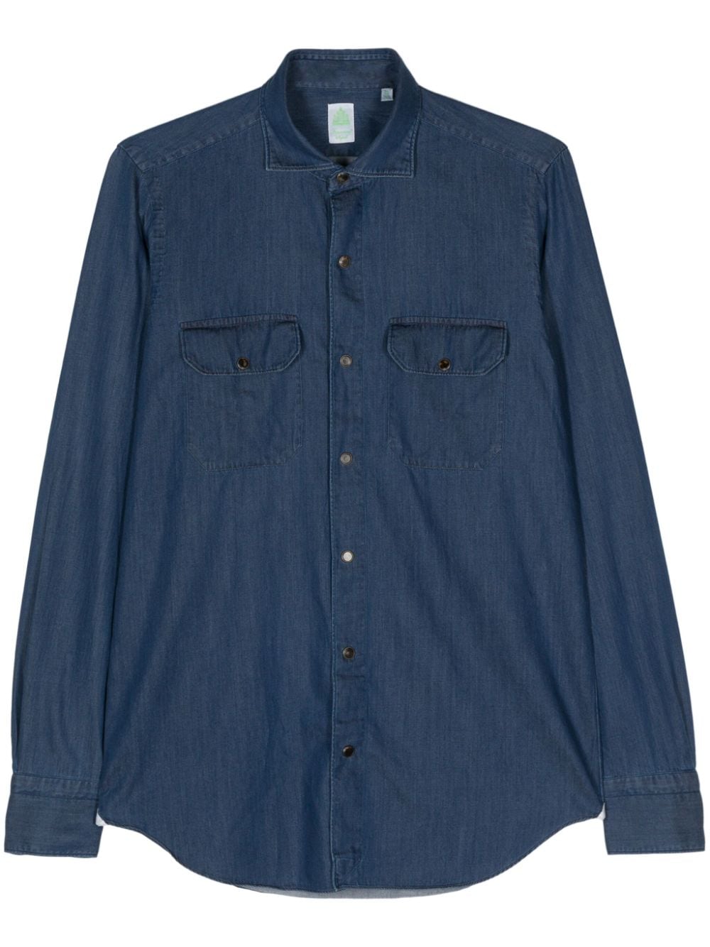 Slim fit denim shirt