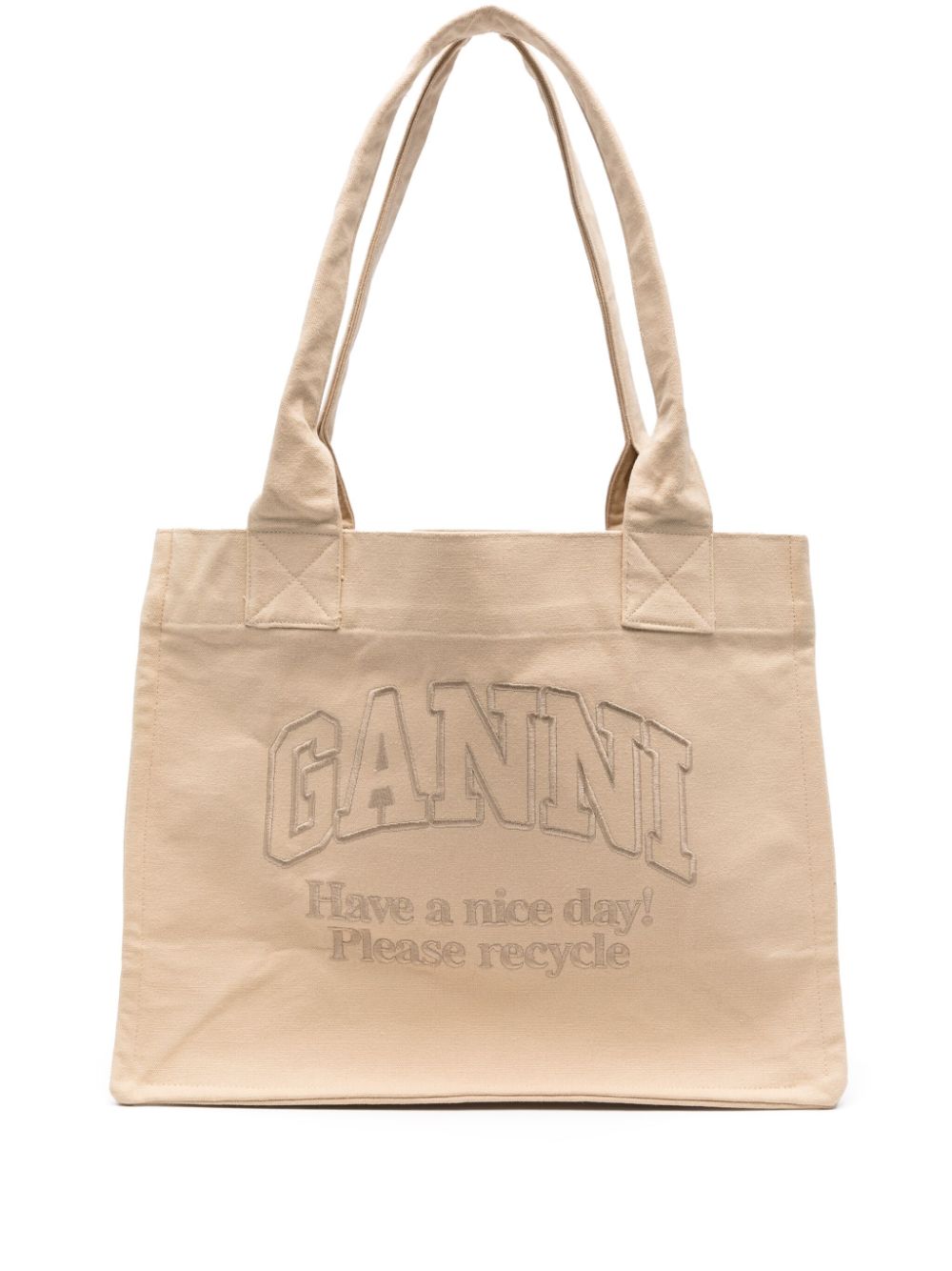 Logo large cotton tote bag