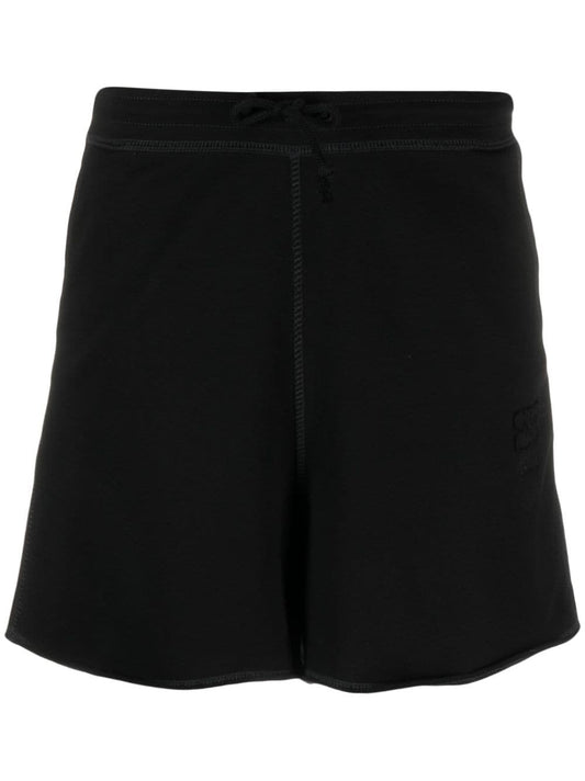 Logo organic cotton shorts