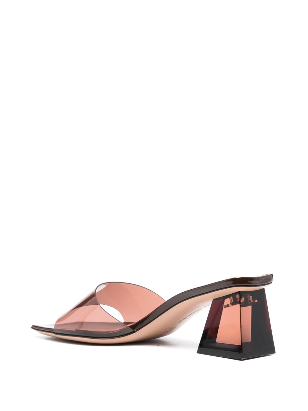 Cosmic patent leather heel mules