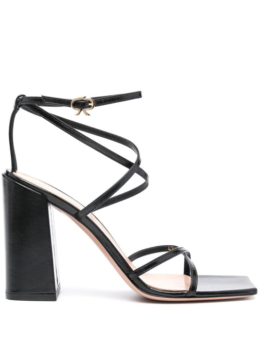 Nuit leather heel sandals