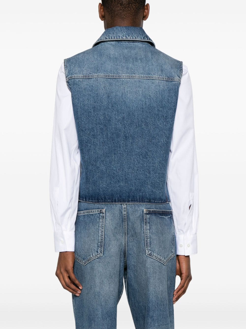 Denim cotton vest