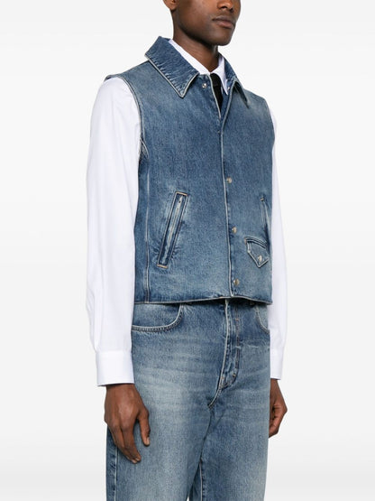 Denim cotton vest