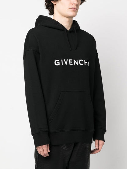 Logo cotton hoodie