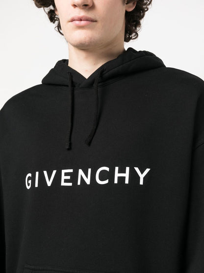 Logo cotton hoodie