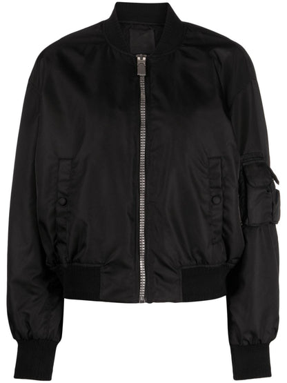 Nylon bomber jacket