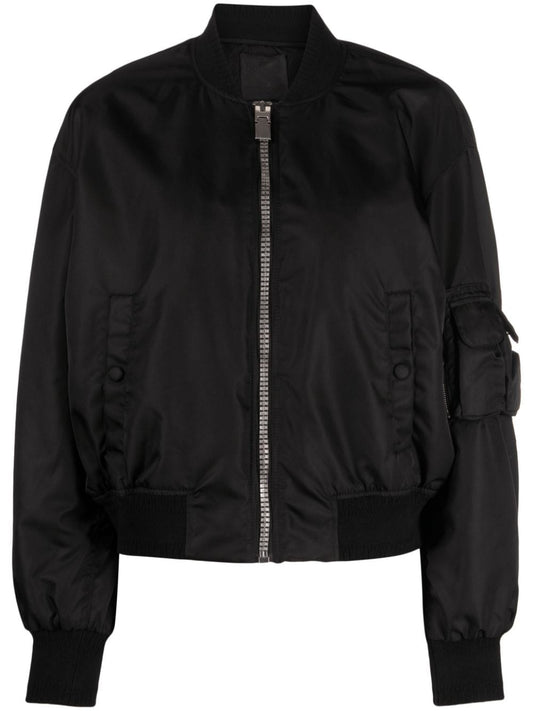 Nylon bomber jacket