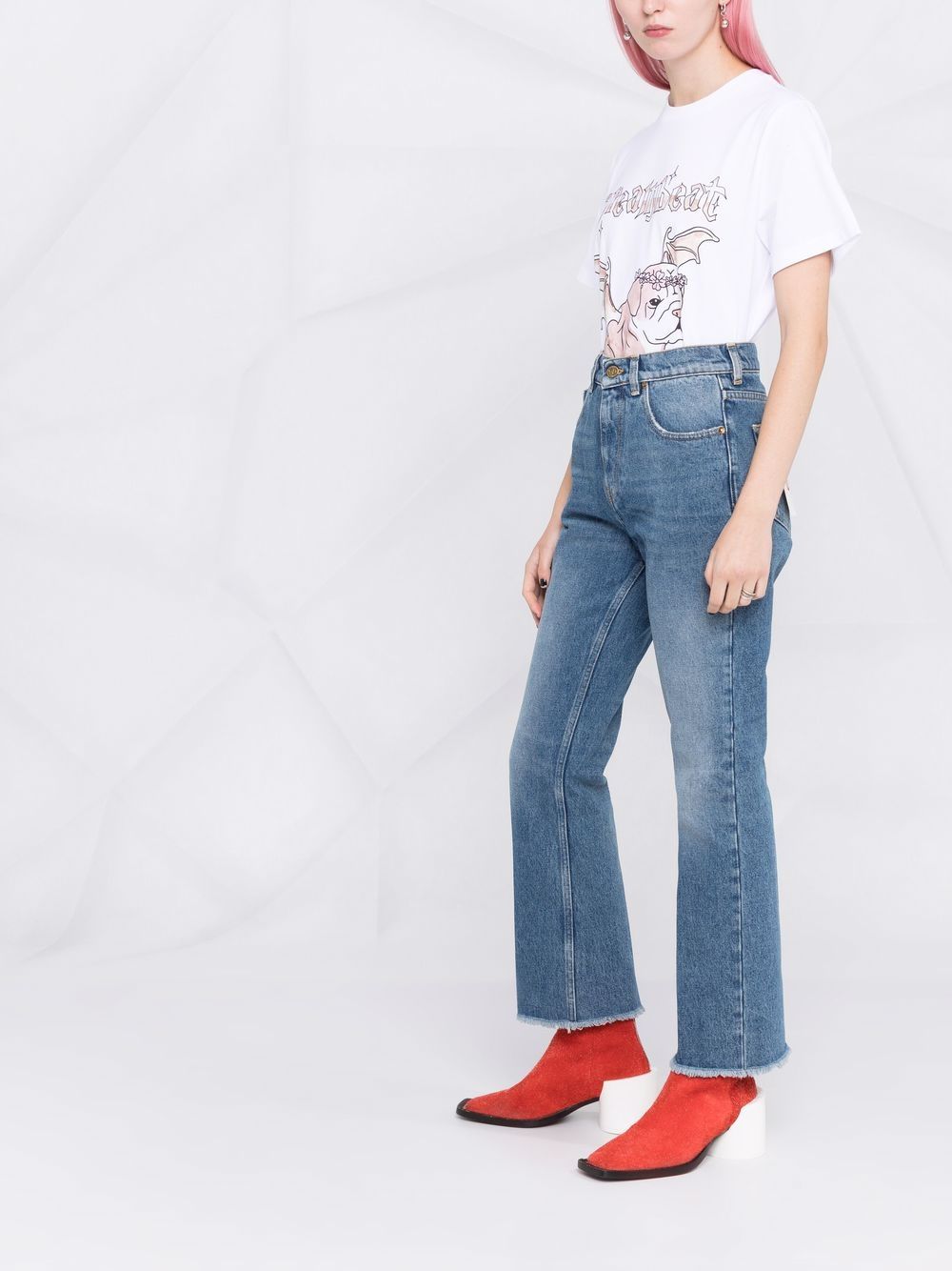 Denim cropped jeans