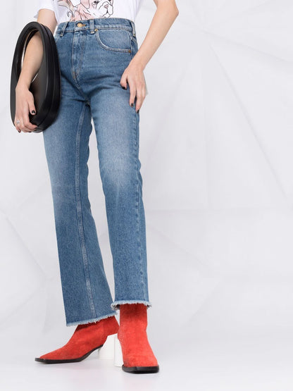 Denim cropped jeans