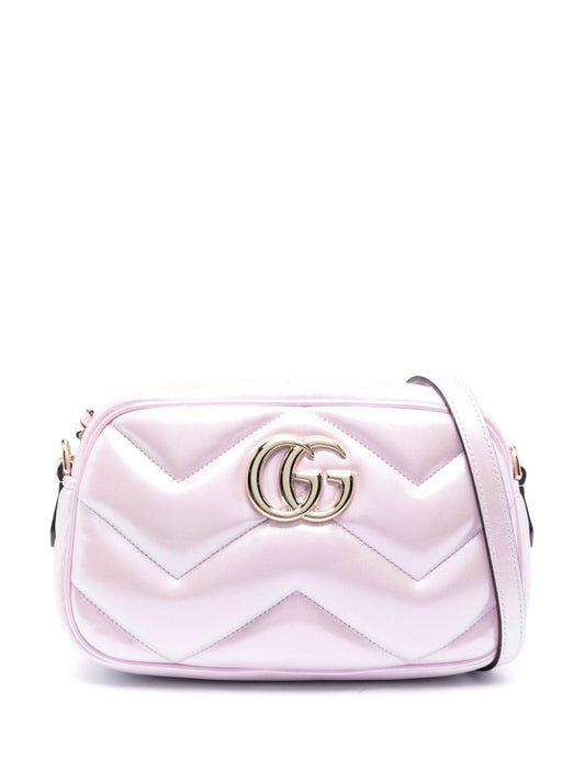 Gg marmont small leather shoulder bag