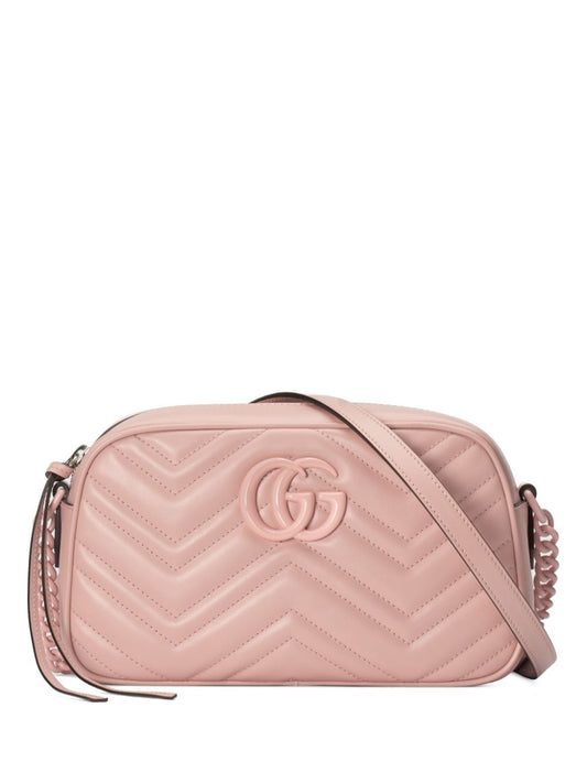 Gg marmont small leather shoulder bag