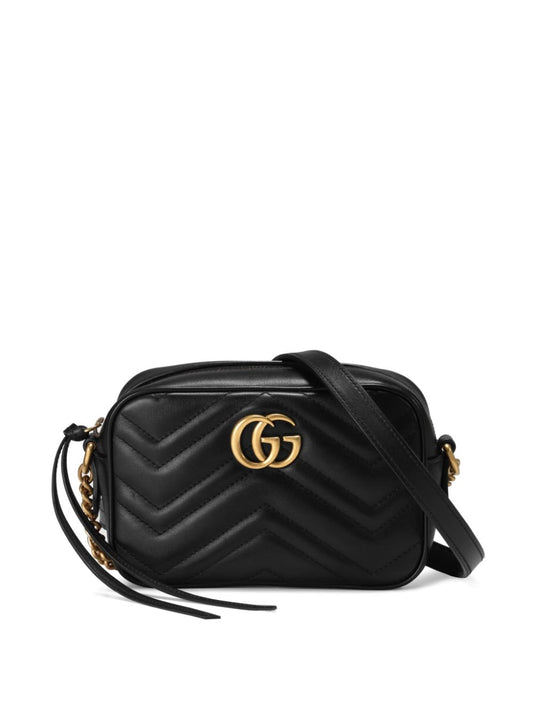 Gg marmont mini leather shoulder bag