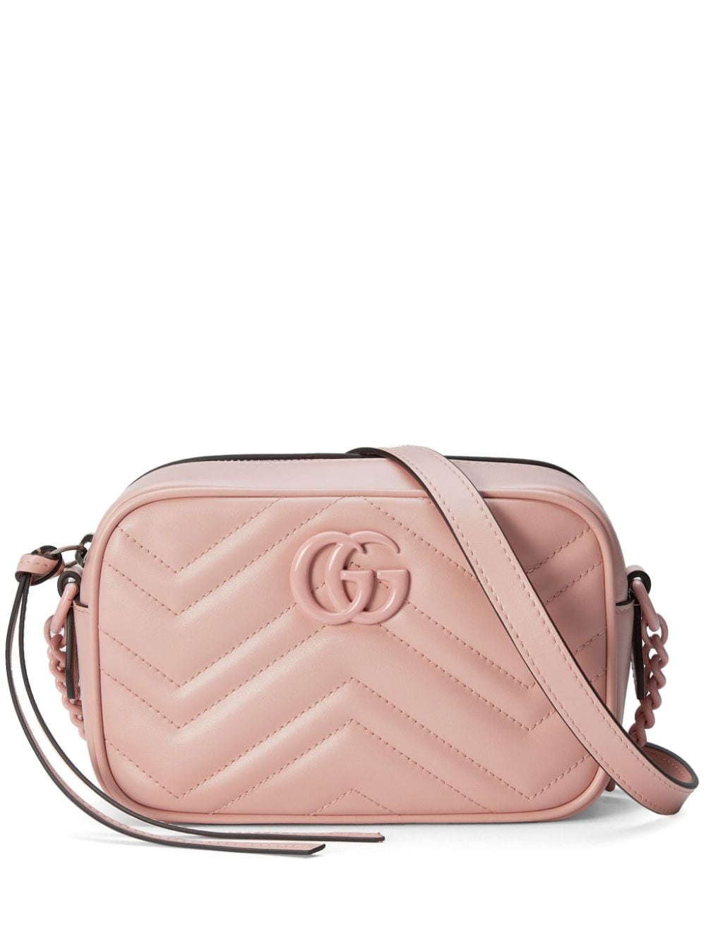 Gg marmont mini leather shoulder bag