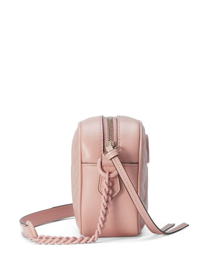 Gg marmont mini leather shoulder bag