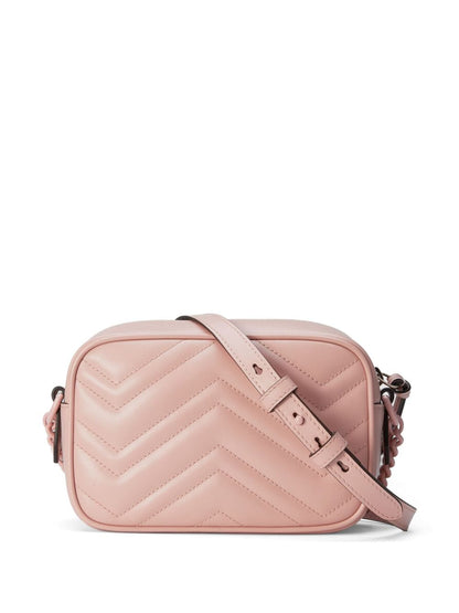 Gg marmont mini leather shoulder bag