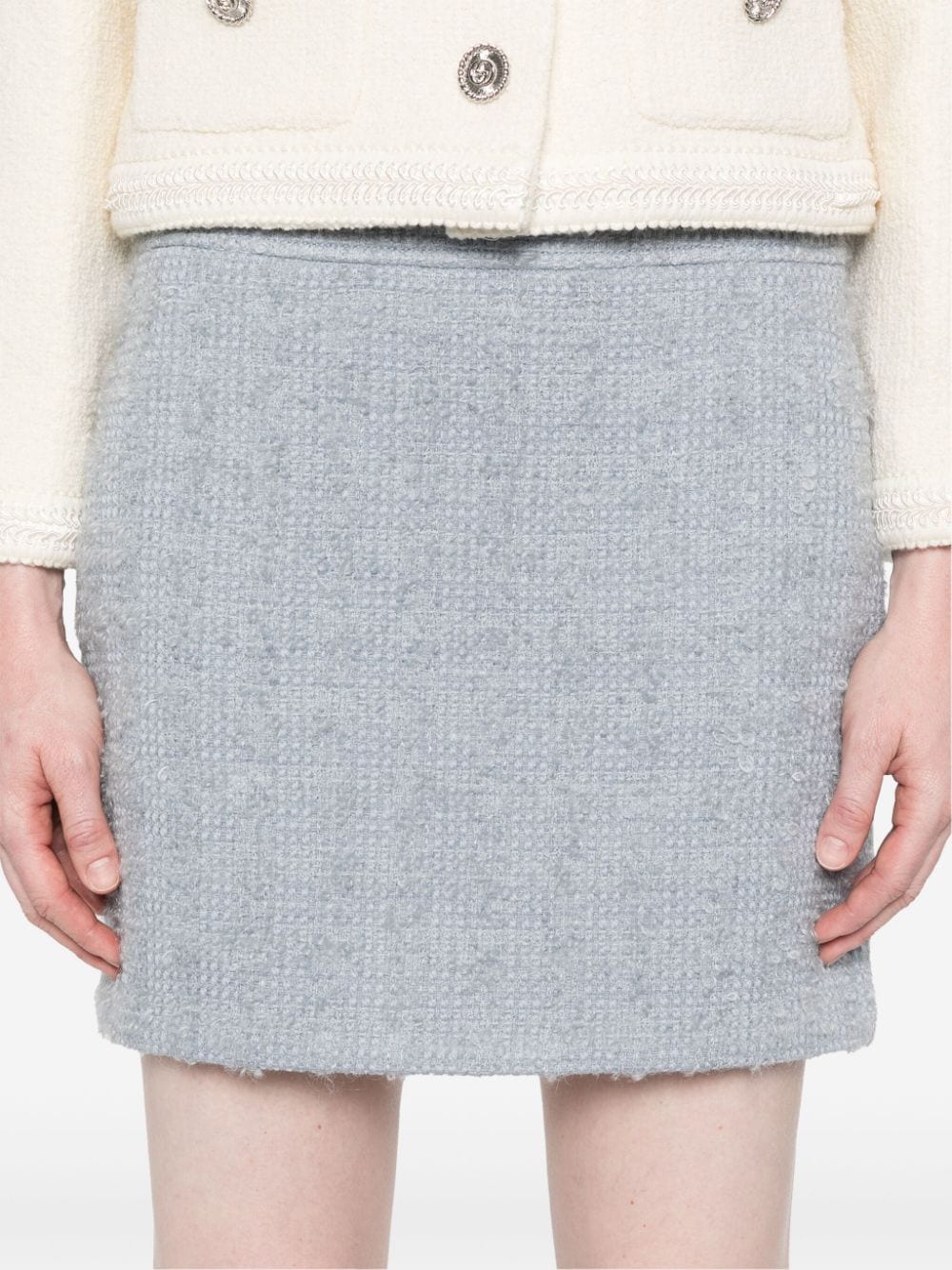 Wool tweed skirt