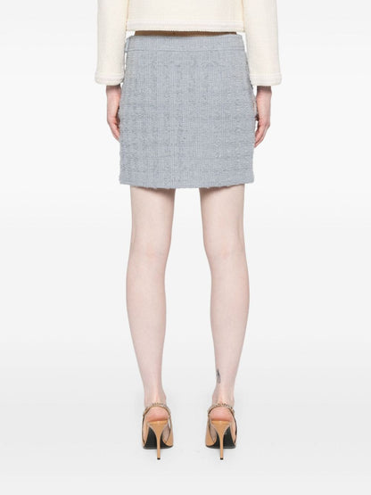 Wool tweed skirt