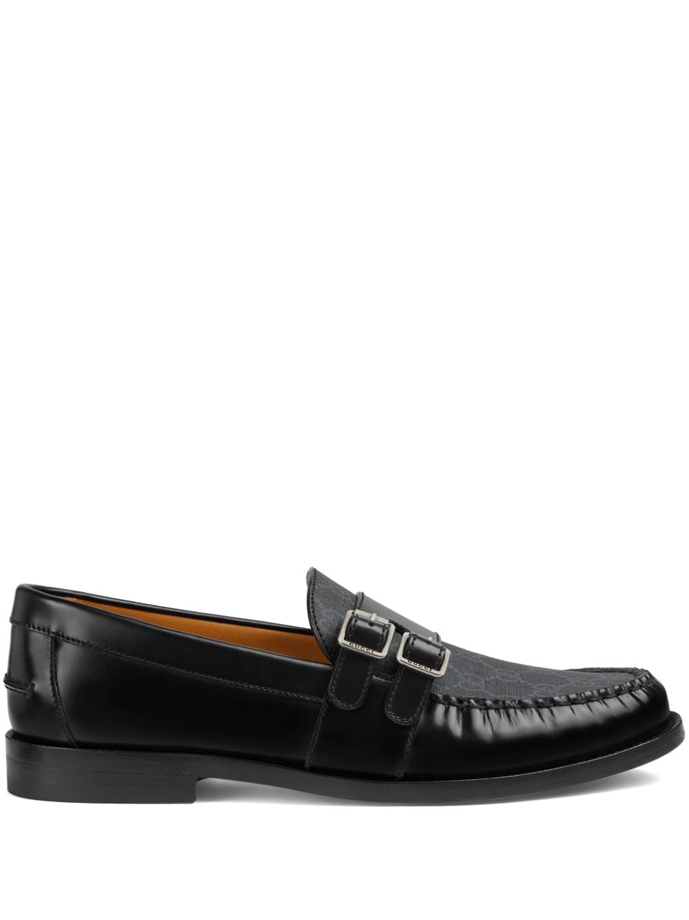 Gg motif leather loafers