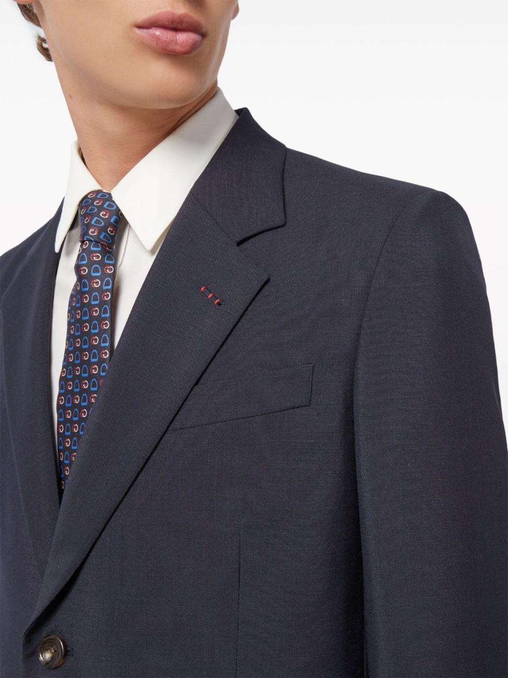 Wool single-breasted suit