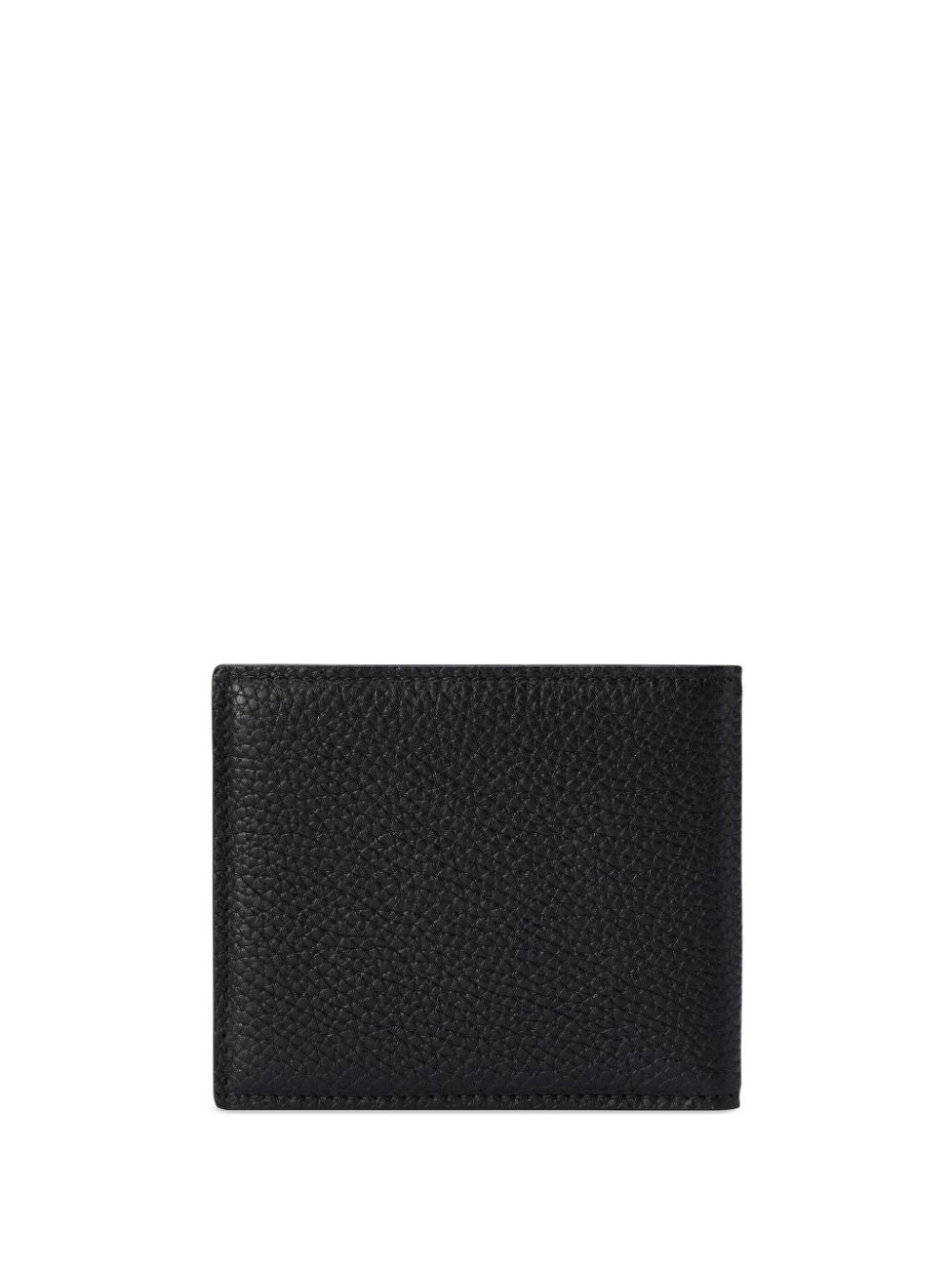 Logo leather bi-fold wallet