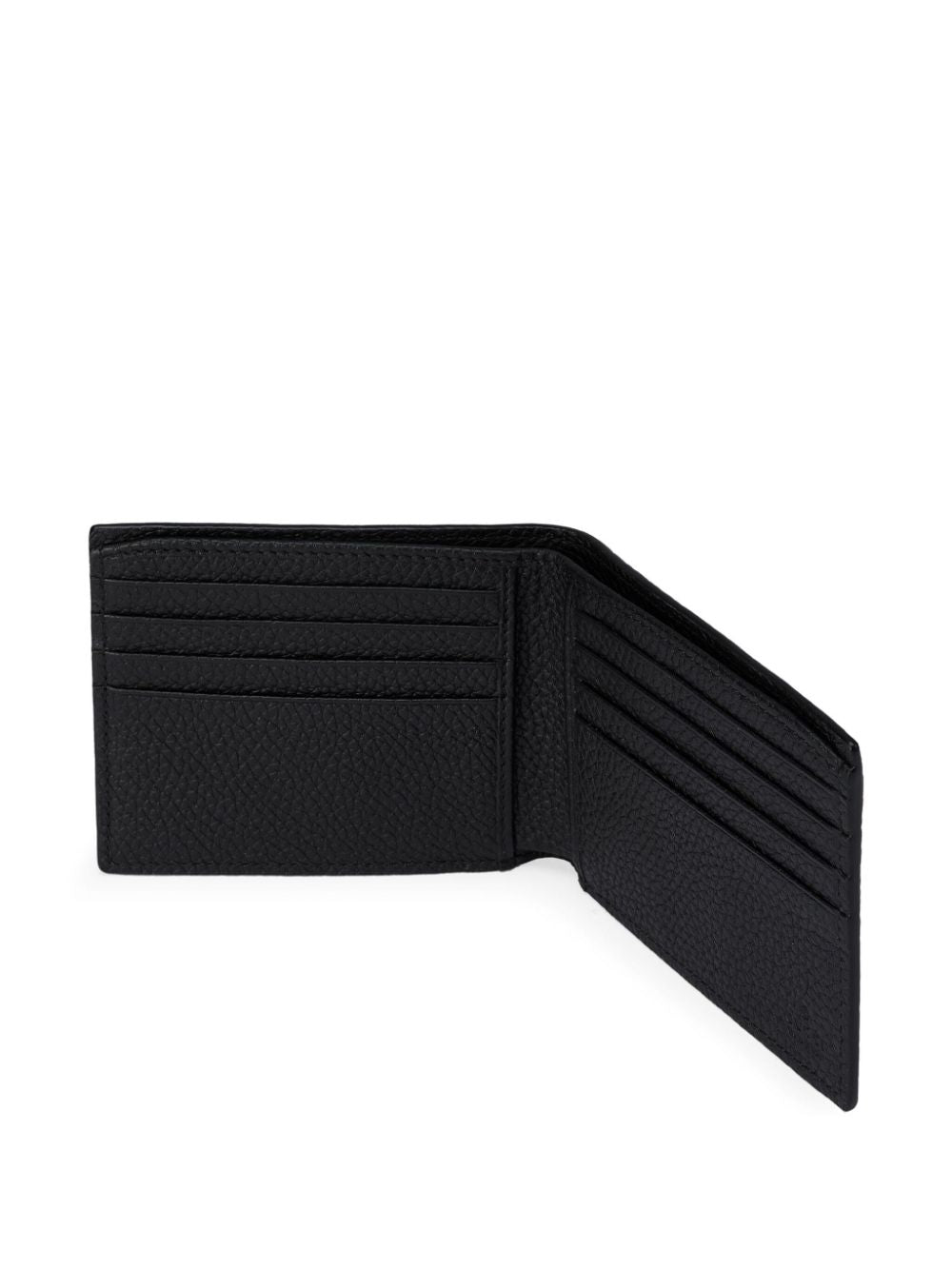 Logo leather bi-fold wallet