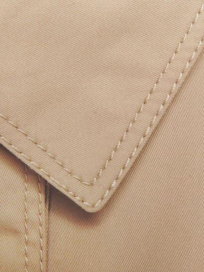 Web detail cotton trench coat