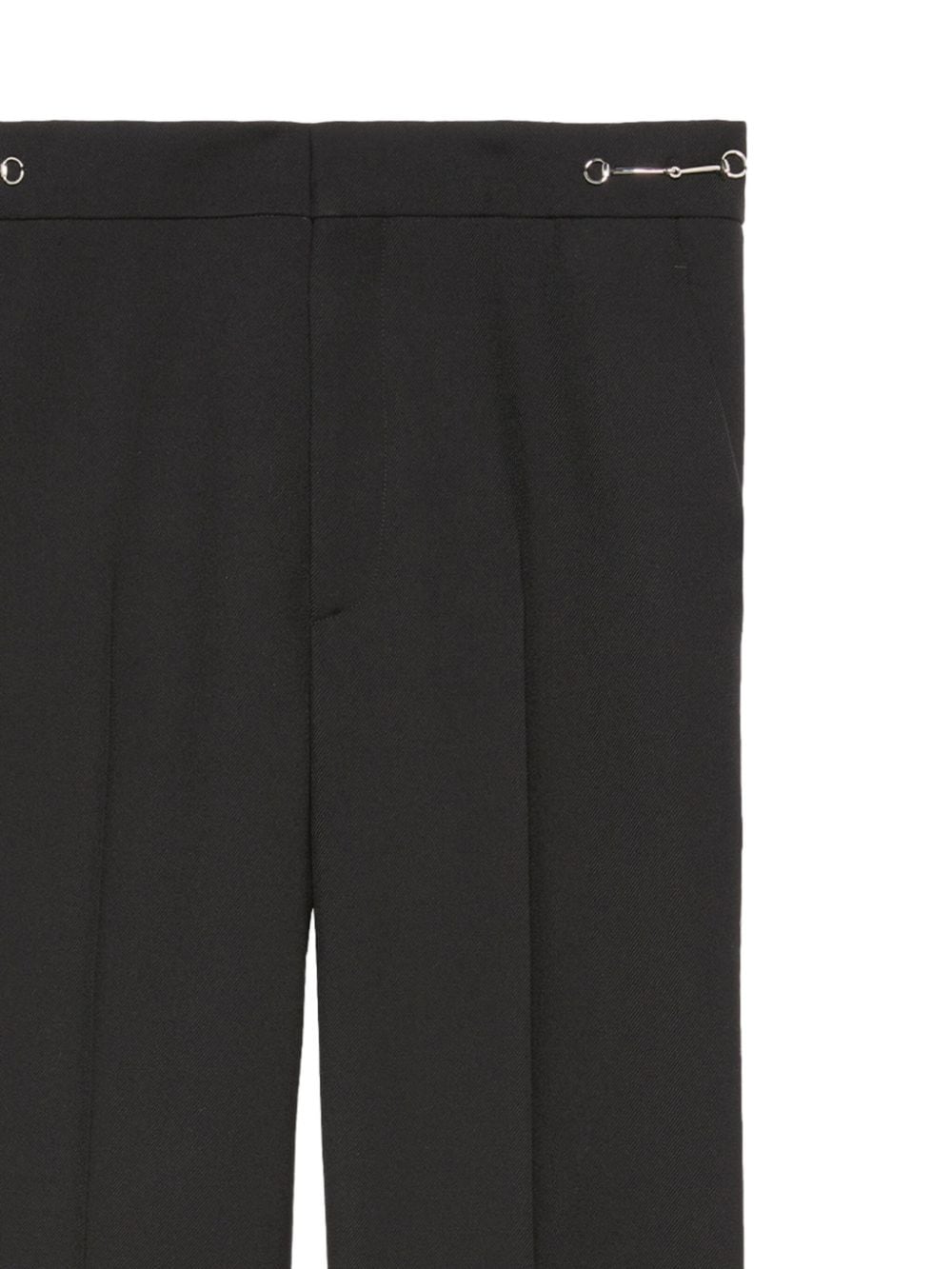 Wool cropped trousers