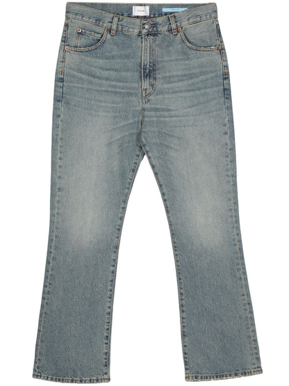 Straight leg denim jeans