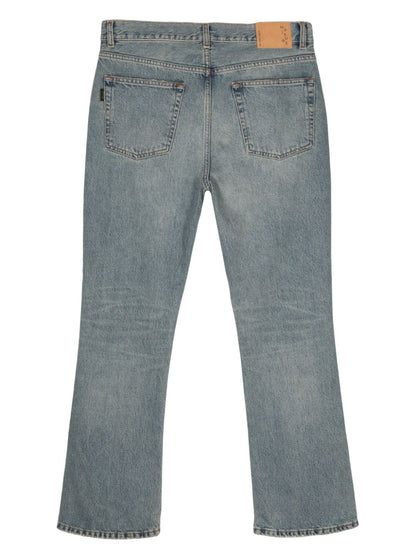 Straight leg denim jeans