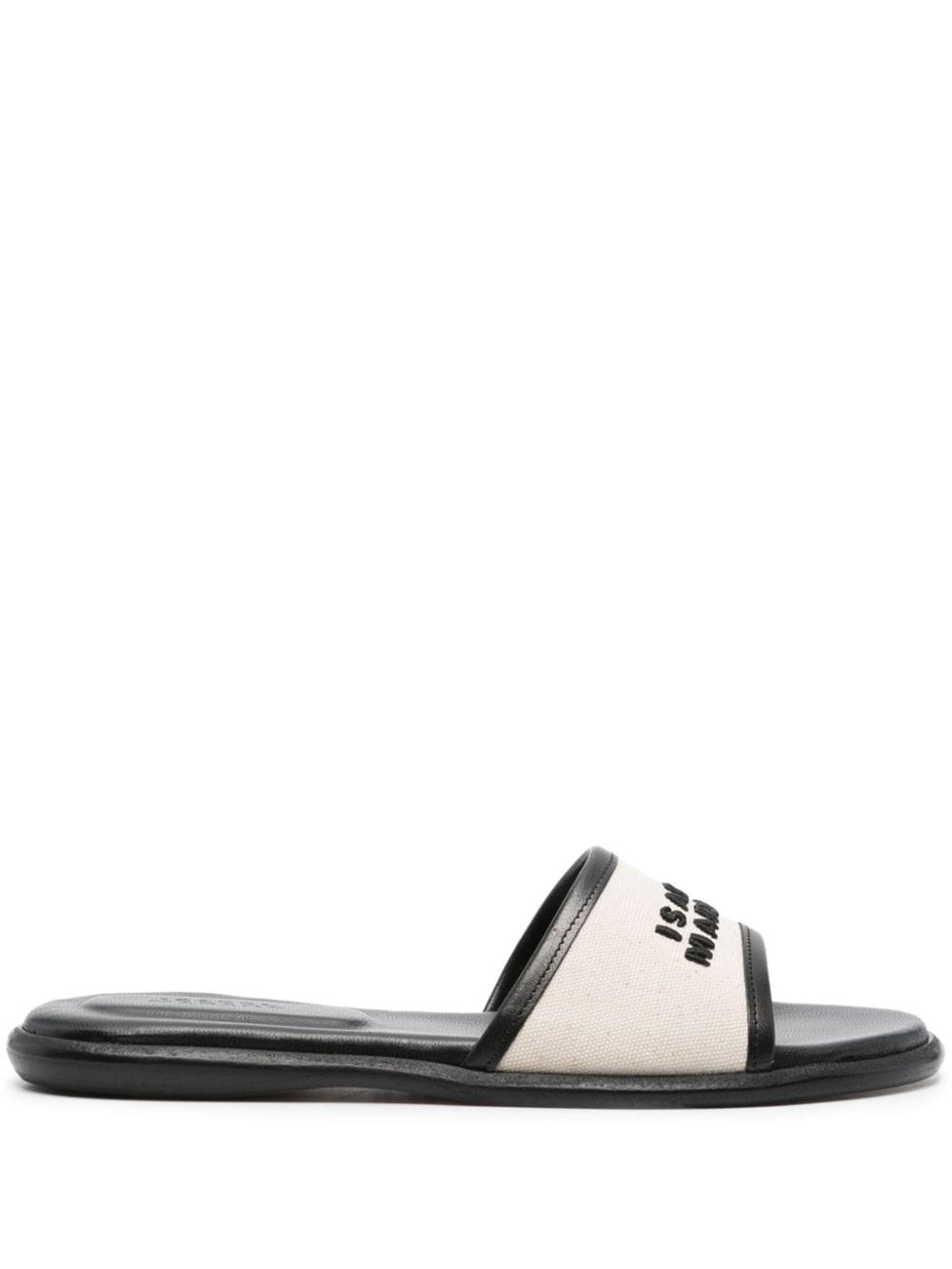 Vikee logo flat sandals