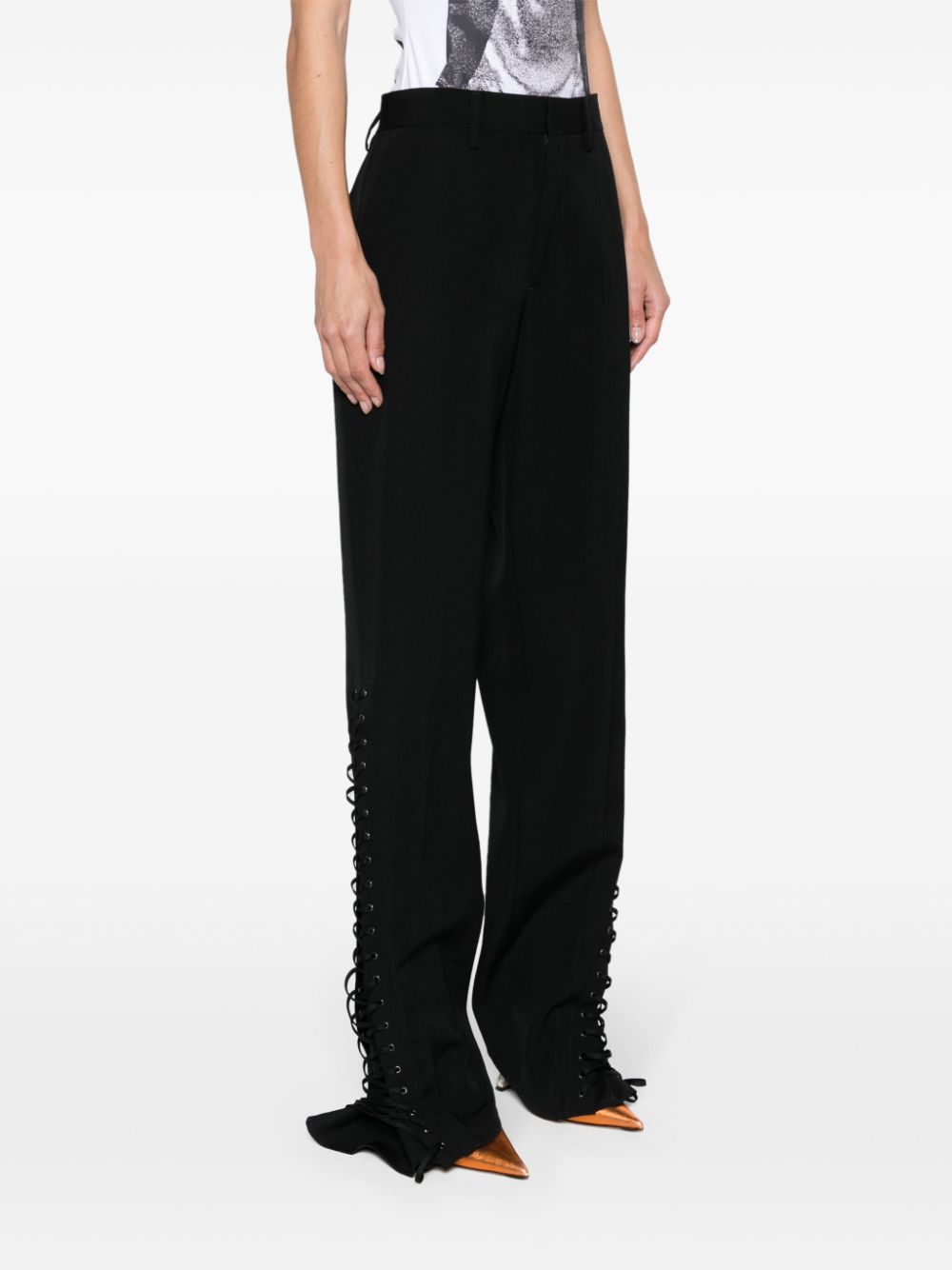 Wool tailored trousers