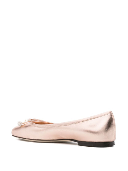 Elme flat metallic leather ballet flats