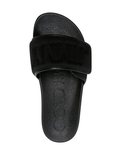 Fitz/f leather pool slippers