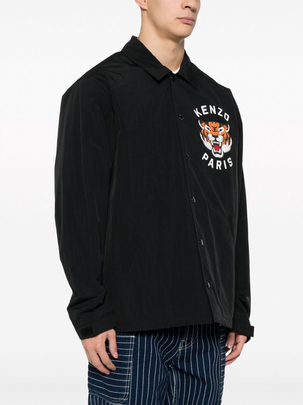 Lucky tiger shirt jacket