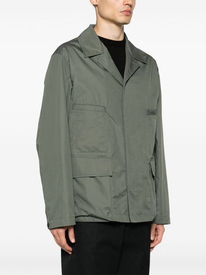 Cotton blend multipocket overshirt