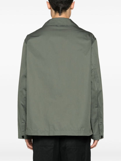 Cotton blend multipocket overshirt