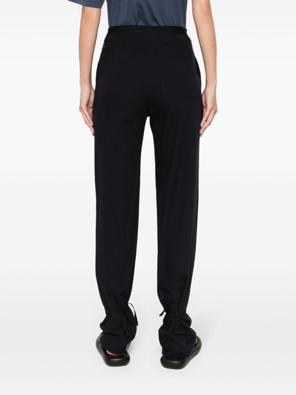 Cotton drawstring trousers